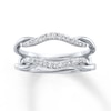 Thumbnail Image 0 of Previously Owned Diamond Enhancer Ring 1/5 ct tw Round-cut 14K White Gold