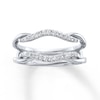 Thumbnail Image 1 of Previously Owned Diamond Enhancer Ring 1/5 ct tw Round-cut 14K White Gold