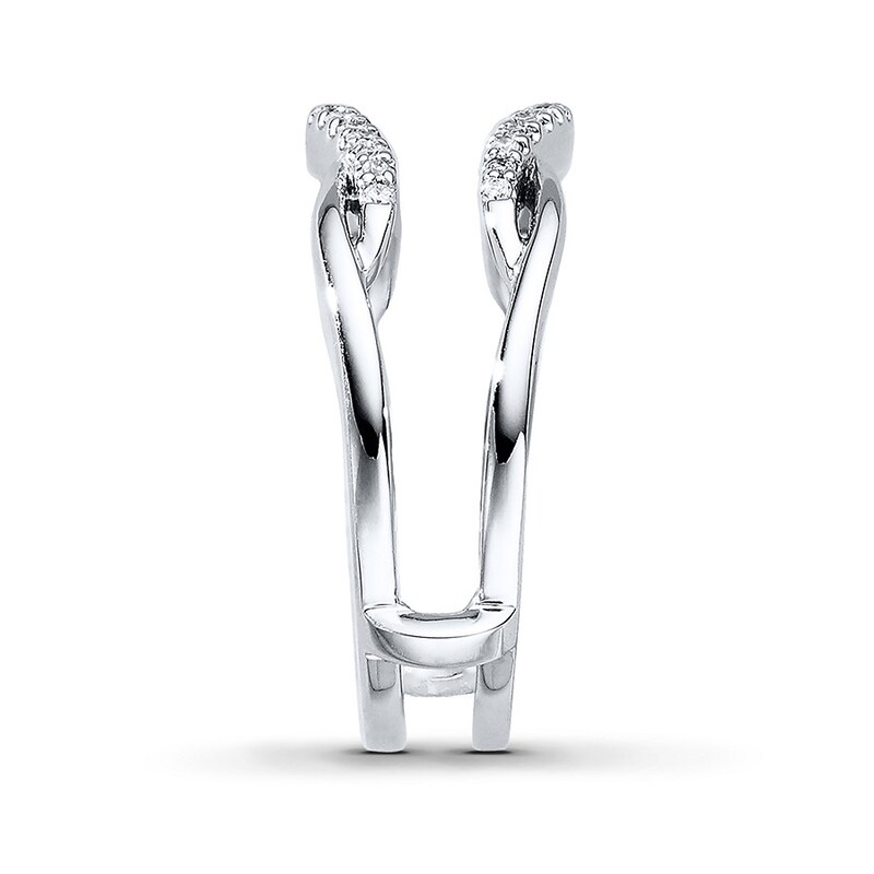 Main Image 3 of Previously Owned Diamond Enhancer Ring 1/5 ct tw Round-cut 14K White Gold
