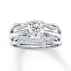 Thumbnail Image 3 of Previously Owned Diamond Enhancer Ring 1/5 ct tw Round-cut 14K White Gold