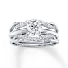 Thumbnail Image 4 of Previously Owned Diamond Enhancer Ring 1/5 ct tw Round-cut 14K White Gold