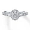 Thumbnail Image 4 of Previously Owned Diamond Promise Ring 1/4 ct tw Round-cut 10K White Gold