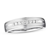 Thumbnail Image 3 of Previously Owned Men's Diamond Wedding Band 1/10 ct tw Round-cut 10K White Gold