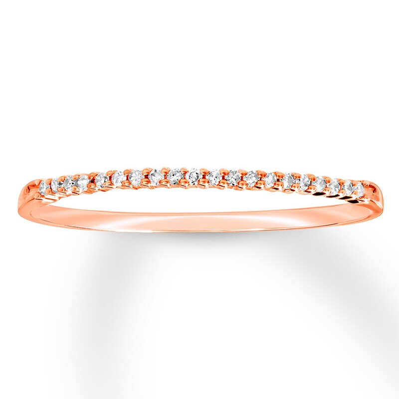 Previously Owned Diamond Anniversary Band 10K Rose Gold