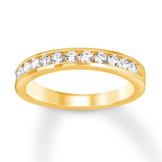 Previously Owned Diamond Anniversary Band 1/2 ct tw Round-cut 10K Yellow Gold