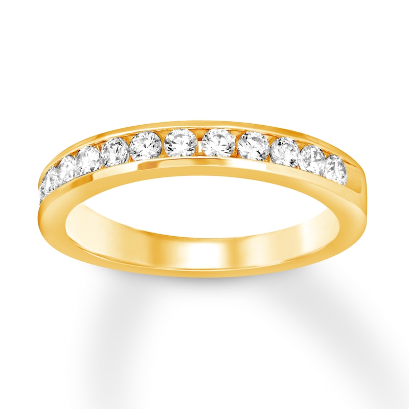 Main Image 1 of Previously Owned Diamond Anniversary Band 1/2 ct tw Round-cut 10K Yellow Gold