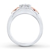 Thumbnail Image 2 of Previously Owned Diamond Fashion Ring 1/10 ct tw Sterling Silver & 10K Rose Gold
