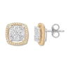 Thumbnail Image 0 of Previously Owned Diamond Earrings 1/3 ct tw Round-cut 10K Two-Tone Gold