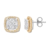 Thumbnail Image 1 of Previously Owned Diamond Earrings 1/3 ct tw Round-cut 10K Two-Tone Gold