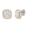 Thumbnail Image 1 of Previously Owned Diamond Earrings 1/3 ct tw Round-cut 10K Two-Tone Gold