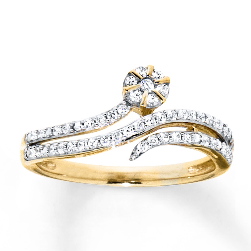 Main Image 1 of Previously Owned Diamond Ring 1/4 ct tw Round-cut 10K Yellow Gold