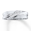 Thumbnail Image 1 of Previously Owned Men's Diamond Wedding Band 1/15 ct tw Round-cut 10K White Gold