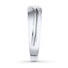 Thumbnail Image 2 of Previously Owned Men's Diamond Wedding Band 1/15 ct tw Round-cut 10K White Gold