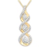 Thumbnail Image 1 of Previously Owned Diamond Necklace 1/5 ct tw Round-cut 10K Yellow Gold