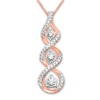 Thumbnail Image 0 of Previously Owned Diamond Necklace 1/5 ct tw Round-cut 10K Rose Gold