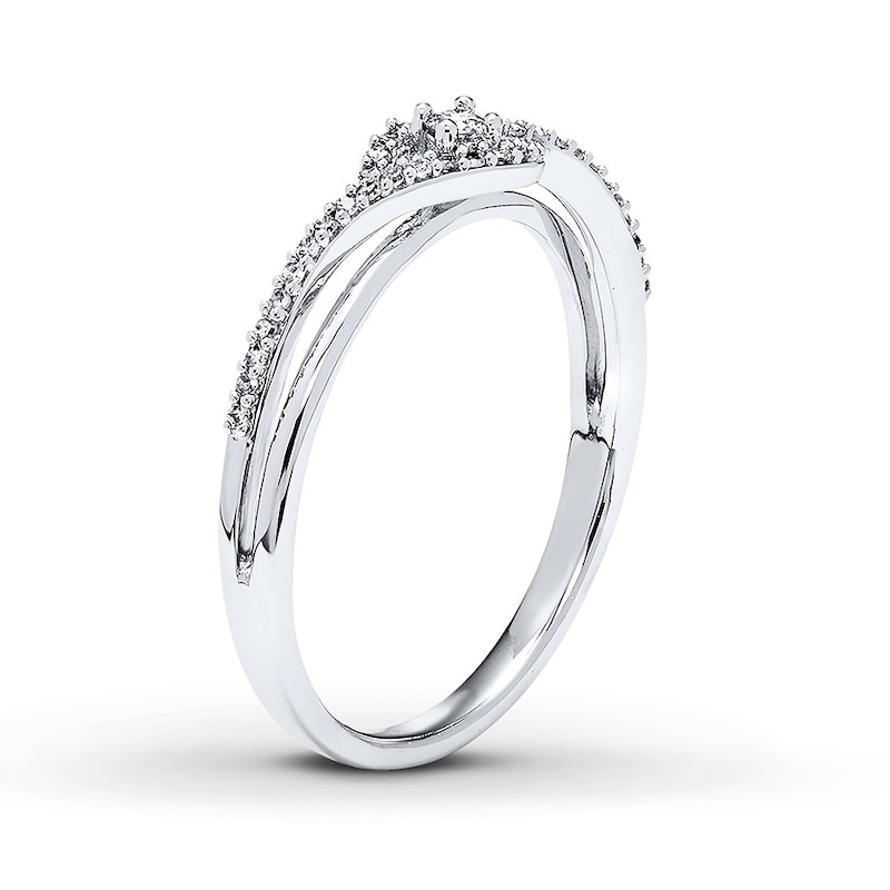 Previously Owned Diamond Ring 1/8 ct tw Sterling Silver