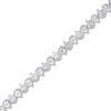 Previously Owned Diamond Bracelet 1/4 ct tw Round-cut Sterling Silver 7.5"