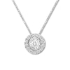 Thumbnail Image 1 of Previously Owned Diamond Necklace 1/4 ct tw Round-cut 10K White Gold