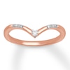 Thumbnail Image 1 of Previously Owned Chevron Ring 1/20 ct tw Round-cut 10K Rose Gold