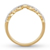 Thumbnail Image 1 of Previously Owned Diamond Chevron Ring 1/10 ct tw Round-cut 10K Yellow Gold