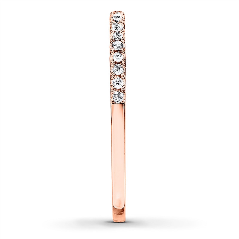 Main Image 3 of Previously Owned Diamond Ring 1/10 ct tw Round-cut 10K Rose Gold