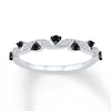 Thumbnail Image 0 of Previously Owned Black & White Diamonds 1/5 ct tw Ring Sterling Silver