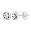 Thumbnail Image 1 of Previously Owned THE LEO Diamond Earrings 1/2 ct tw Round-cut 14K White Gold
