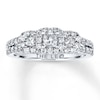 Thumbnail Image 0 of Previously Owned THE LEO Diamond Engagement Ring 7/8 ct tw Princess & Round-cut Diamonds 14K White Gold