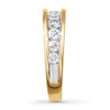 Thumbnail Image 2 of Previously Owned Diamond Wedding Band 1-1/5 ct tw Round-cut 14K Yellow Gold - Size 10.25