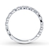 Thumbnail Image 2 of Previously Owned Diamond Anniversary Ring 1/10 ct tw Round-cut 14K White Gold - Size 11.5