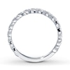 Thumbnail Image 1 of Previously Owned Diamond Anniversary Ring 1/10 ct tw Round-cut 14K White Gold - Size 11.5