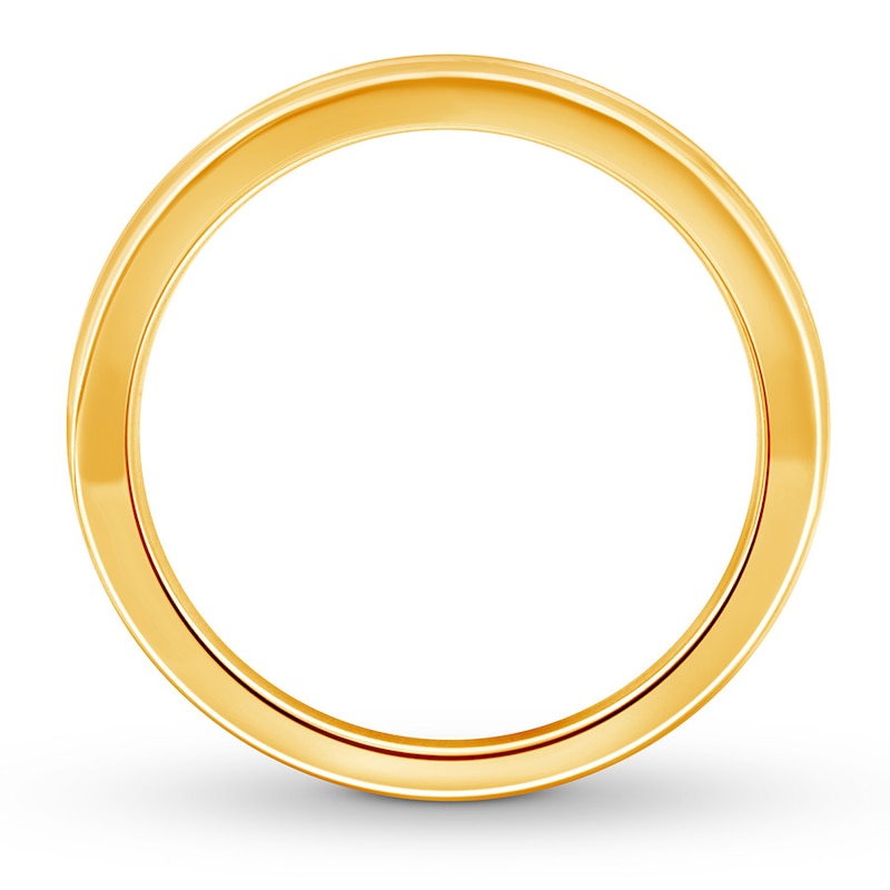 Main Image 2 of Previously Owned Diamond Anniversary Band 1/2 ct tw Round-cut 10K Yellow Gold - Size 9.5