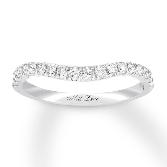 Previously Owned Neil Lane Diamond Wedding Band 3/8 ct tw Round-cut 14K White Gold Size 4.5