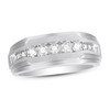 Thumbnail Image 1 of Previously Owned Men's Diamond Wedding Band 1/2 ct tw Round-cut 10K White Gold - Size 12