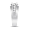 Thumbnail Image 3 of Previously Owned Men's Diamond Wedding Band 1/2 ct tw Round-cut 10K White Gold - Size 12