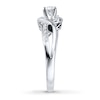 Thumbnail Image 2 of Previously Owned Three-Stone Engagement Ring 3/8 ct tw Round-cut Diamonds 14K White Gold - Size 12.75