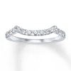 Thumbnail Image 1 of Previously Owned Wedding Band 1/3 ct tw Round-cut Diamonds 14K White Gold - Size 11.25