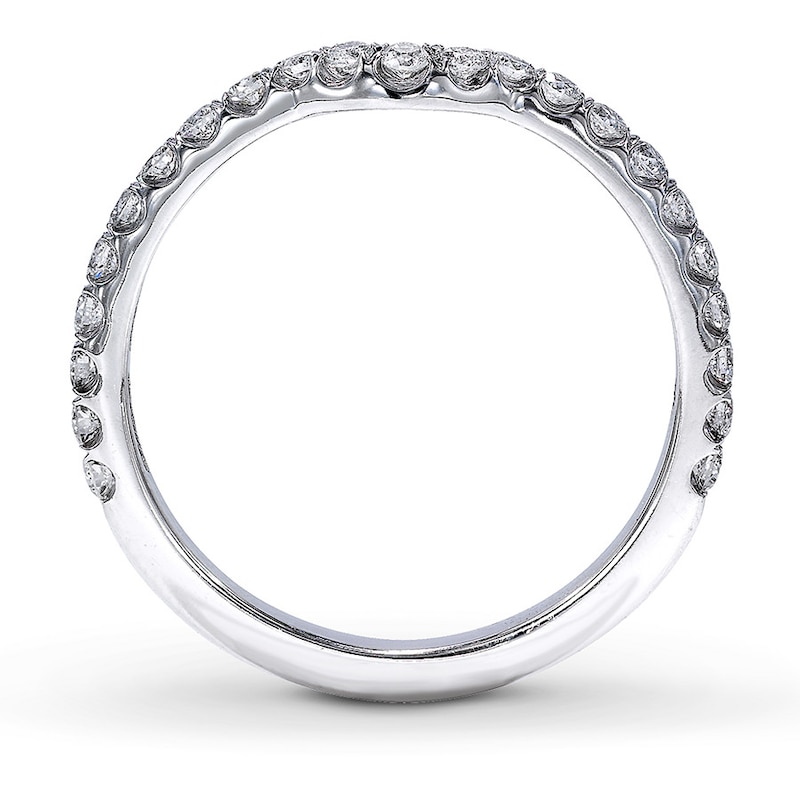 Main Image 2 of Previously Owned Neil Lane Wedding Band 1/3 ct tw Round-cut Diamonds 14K White Gold - Size 4