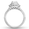 Thumbnail Image 2 of Previously Owned Diamond Engagement Ring 1-1/4 ct tw Round-cut 14K White Gold Size 3.75