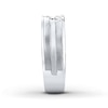 Thumbnail Image 3 of Previously Owned THE LEO Men's Wedding Band 1/6 ct tw Round-cut Diamonds 14K White Gold - Size 14