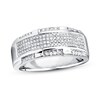 Thumbnail Image 1 of Previously Owned Men's Band 1/2 ct tw Round-cut Diamonds 10K White Gold Size 6