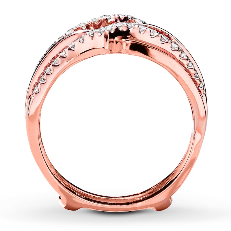 Previously Owned Diamond Enhancer Ring 1/4 ct tw Round-cut 14K Rose Gold - Size 11.5