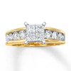 Thumbnail Image 0 of Previously Owned Diamond Engagement Ring 1-3/4 ct tw 14K Yellow Gold - Size 4.5
