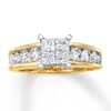 Thumbnail Image 1 of Previously Owned Diamond Engagement Ring 1-3/4 ct tw 14K Yellow Gold - Size 4.5