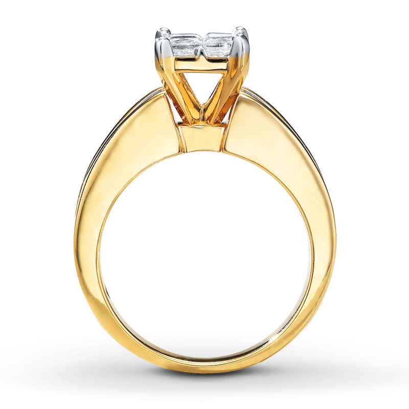 Main Image 2 of Previously Owned Diamond Engagement Ring 1-3/4 ct tw 14K Yellow Gold - Size 4.5
