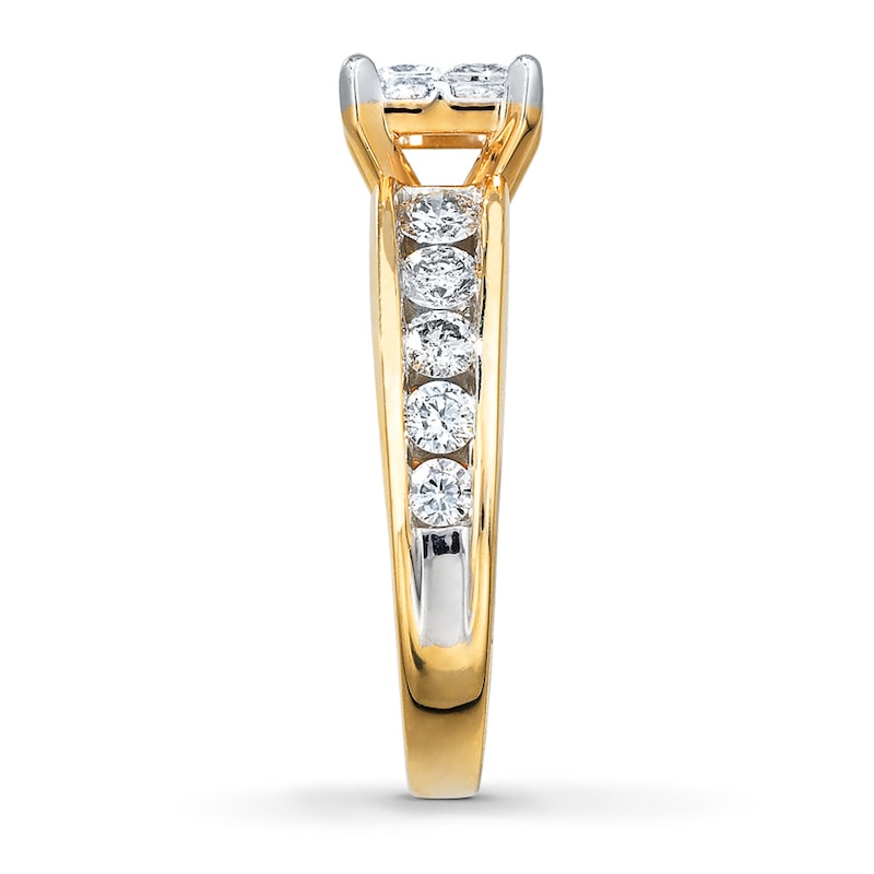 Main Image 3 of Previously Owned Diamond Engagement Ring 1-3/4 ct tw 14K Yellow Gold - Size 4.5