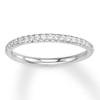 Thumbnail Image 1 of Previously Owned Diamond Wedding Band 1/5 ct tw Round-cut 14K White Gold - Size 10