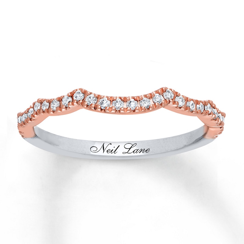 Main Image 1 of Previously Owned Neil Lane Wedding Band 1/5 ct tw Diamonds 14K Two-Tone Gold - Size 9