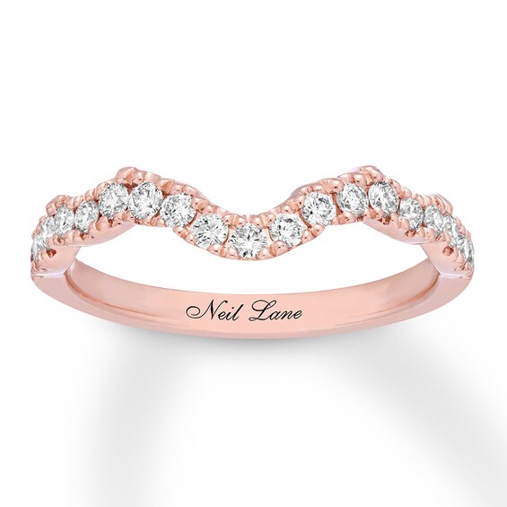 Previously Owned Neil Lane Diamond Wedding Band 1/3 ct tw 14K Rose Gold Size 5.5