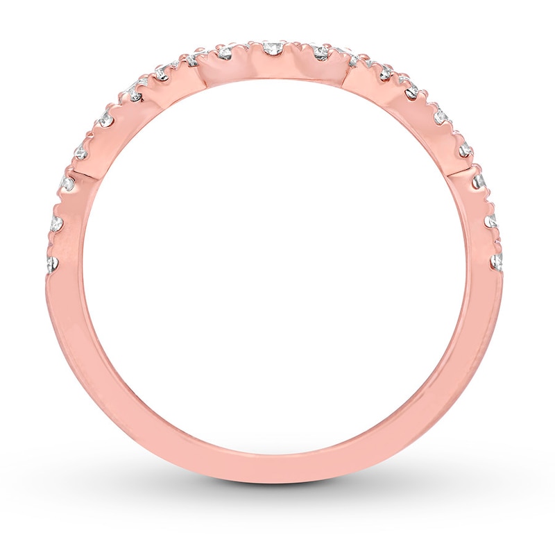 Main Image 2 of Previously Owned Neil Lane Diamond Wedding Band 1/3 ct tw 14K Rose Gold - Size 5.5